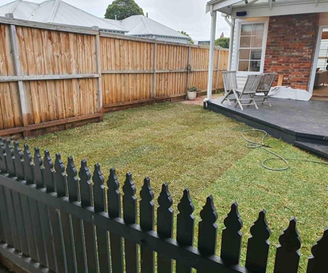 Backyard Transformation 3 (Turfed and Fence Re-built) (1)